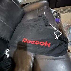 Reebok Black Sweatpants with Red Logo 2XL